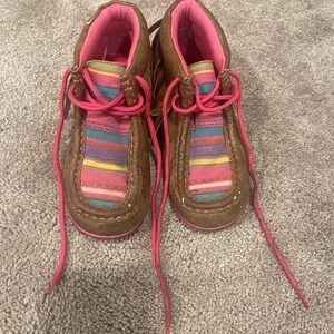 Blazin Roxx Kids Boots - Brown and Pink